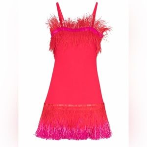 Etta Fringe Feather Dress